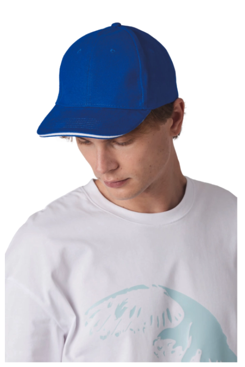 Casquette Baseball avec sandwich - 6 panneaux
