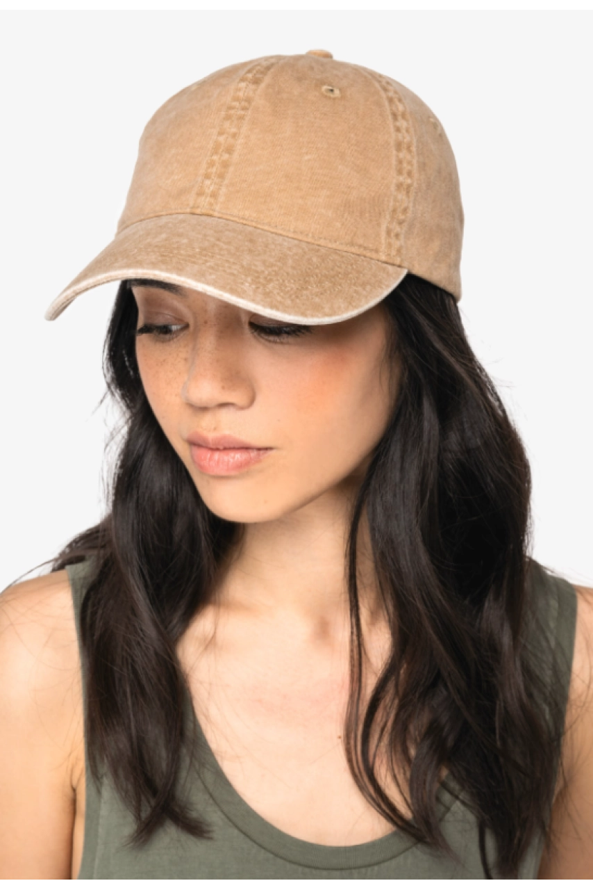 Casquette écoresponsable délavée unisexe