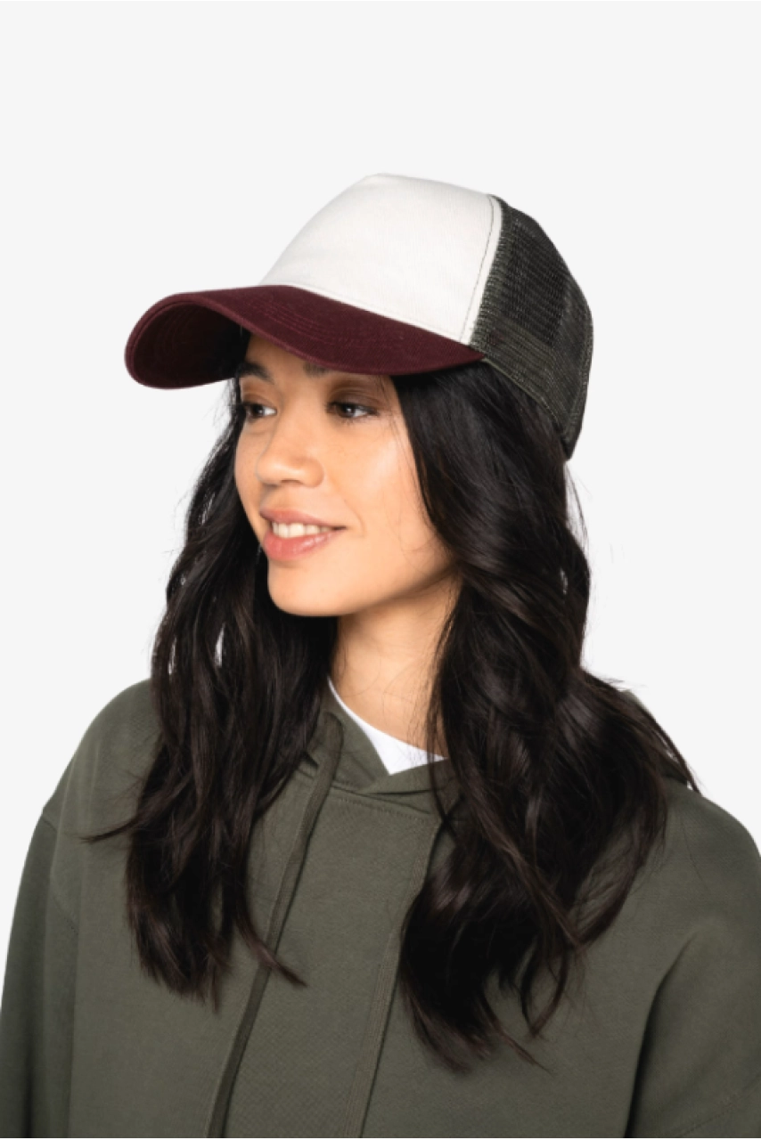 Casquette trucker écoresponsable 5 panneaux unisexe