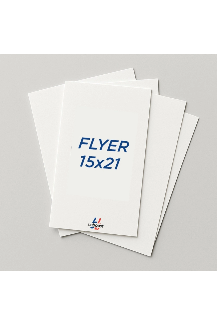 FLYER 15 x 21 CM - IMPRESSION RECTO