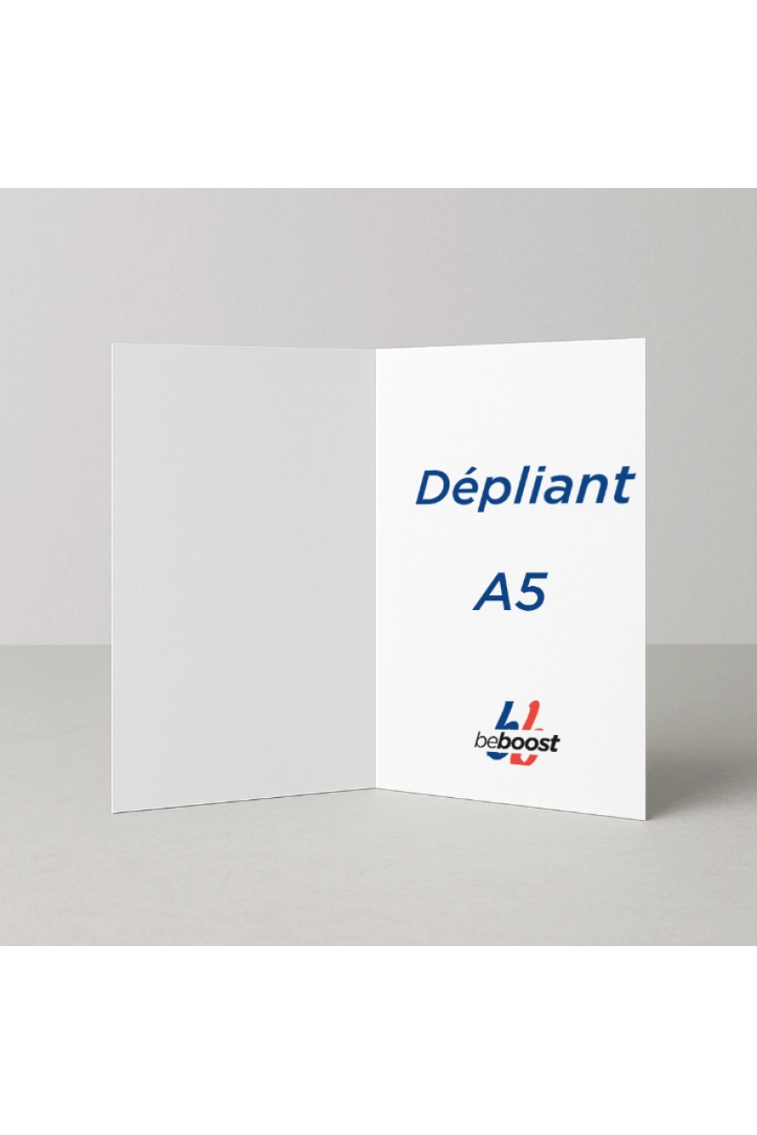 DEPLIANT A5 OUVERT - 2 VOLETS  - IMPRESSION RECTO VERSO