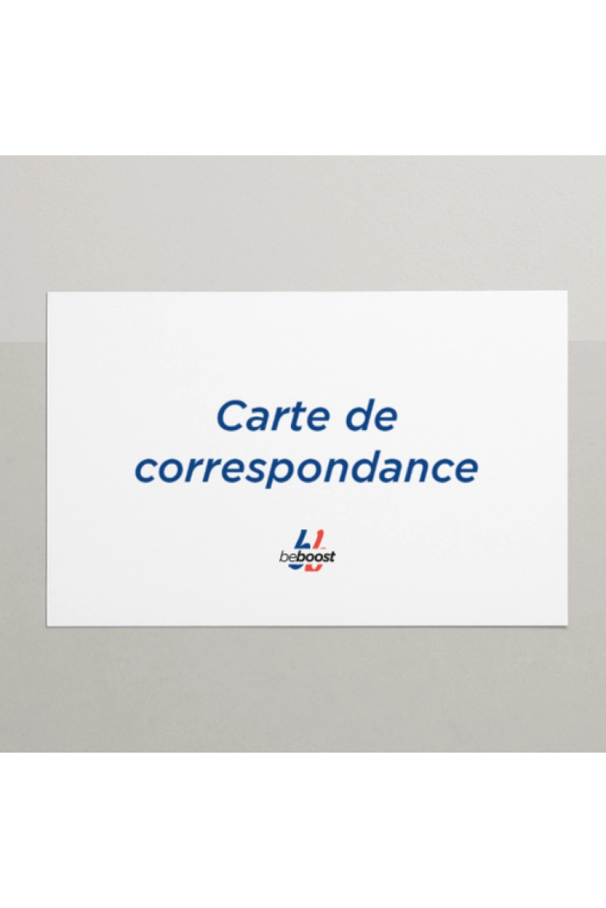 CARTE DE CORRESPONDANCE IMPRESSION RECTO