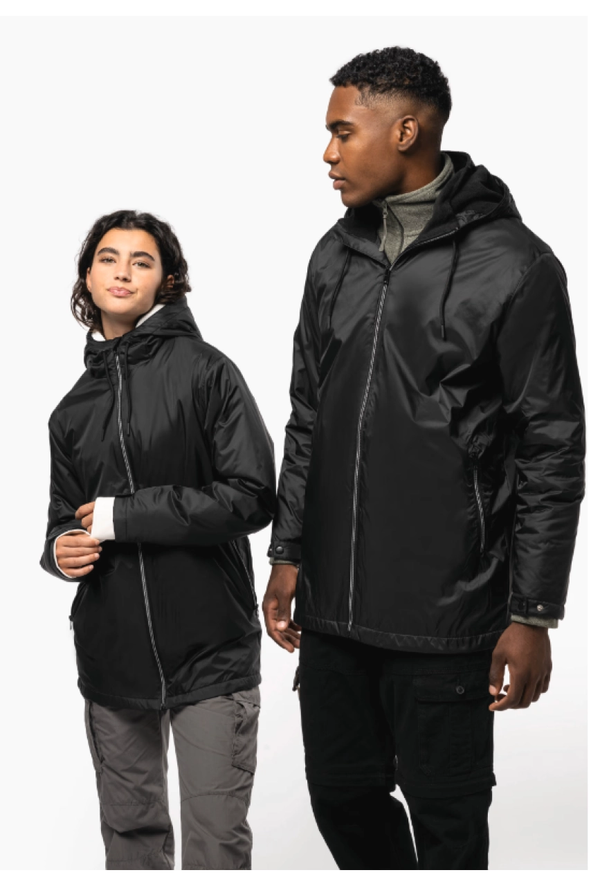 Veste à capuche avec doublure en micropolaire unisexe
