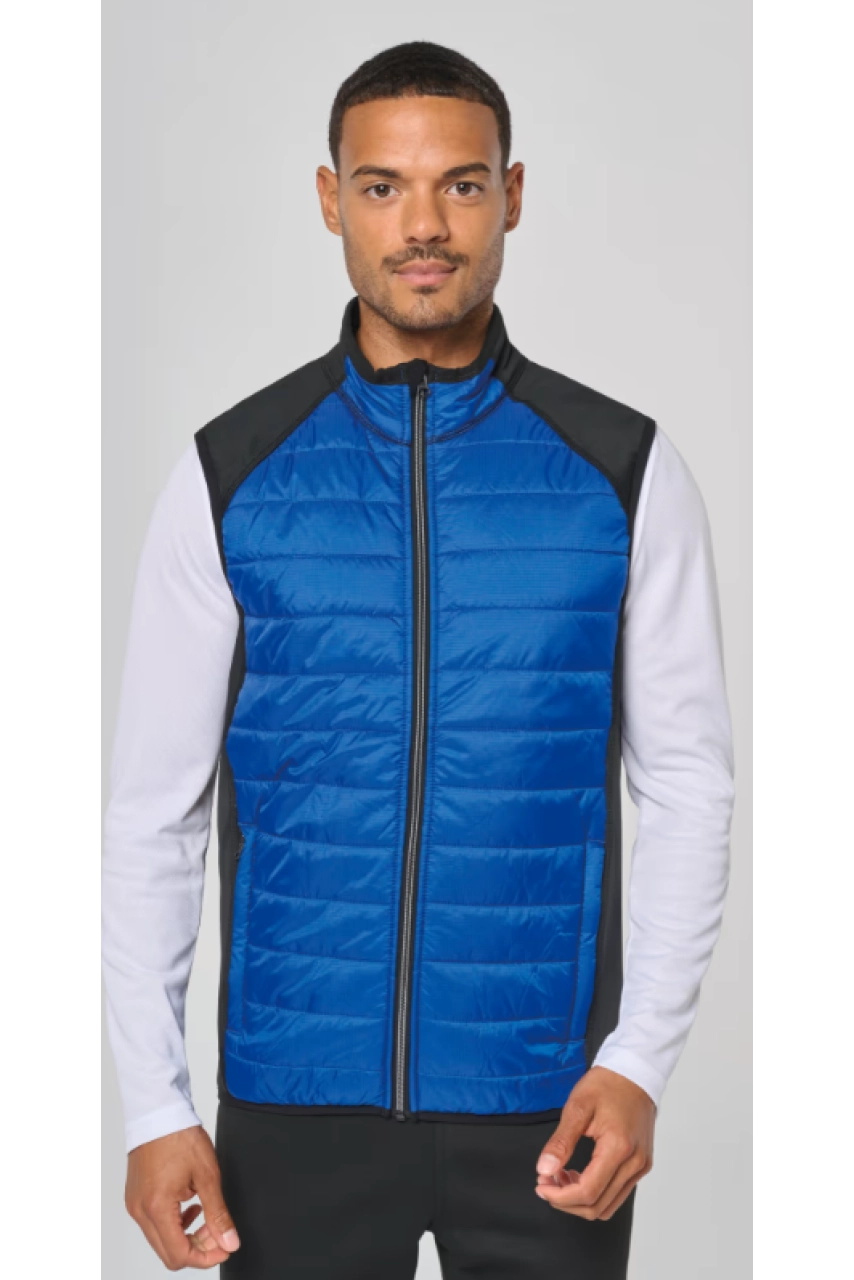 Veste sport bi-matière sans manches unisexe
