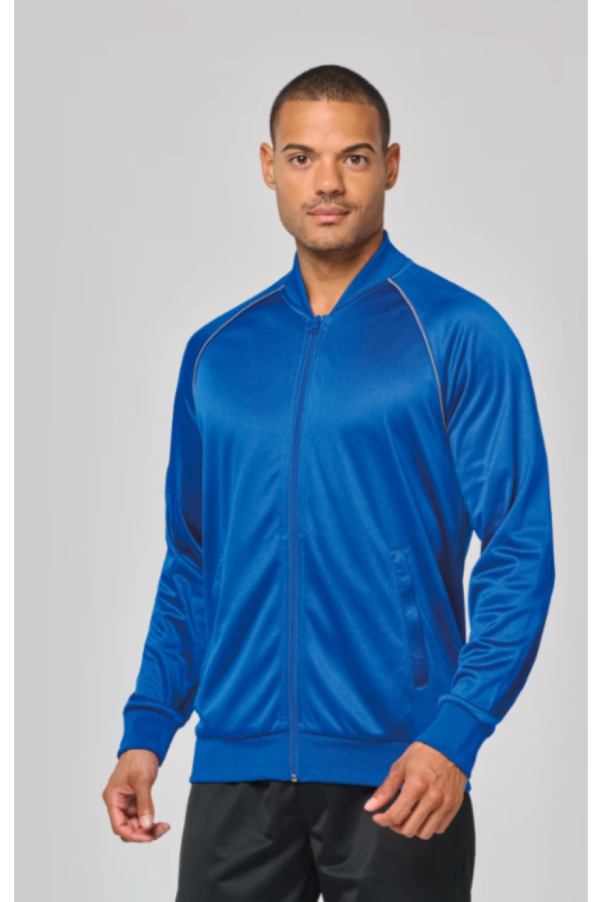 Veste de survêtement zippée avec liseré unisexe