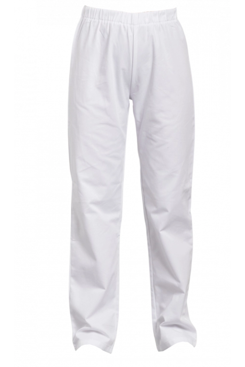 Pantalon mixte élastiqué PACO Blanc