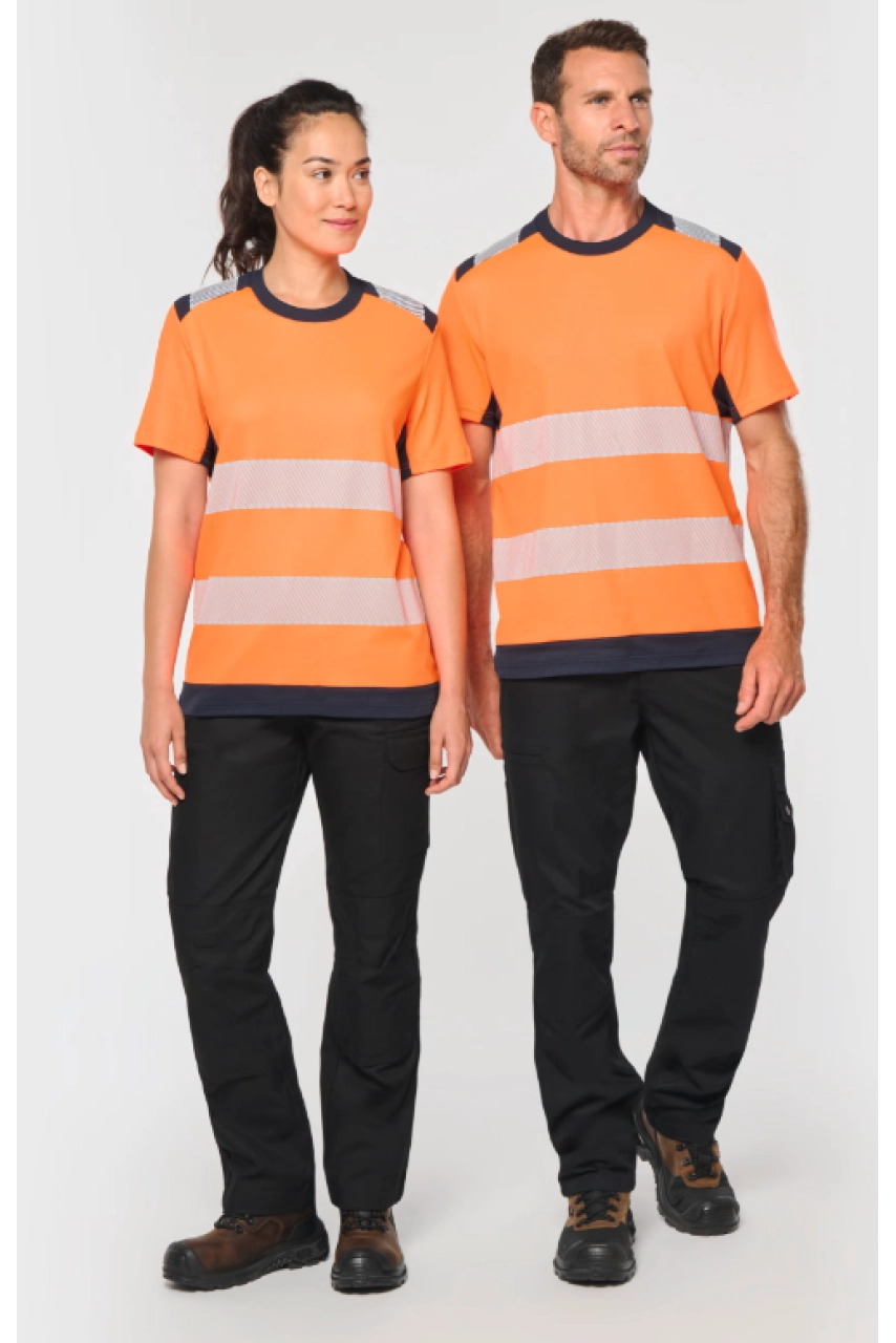 T-shirt de sécurité recyclé manches courtes unisexe