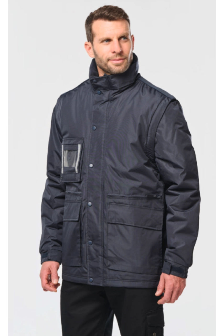 Parka workwear manches amovibles homme