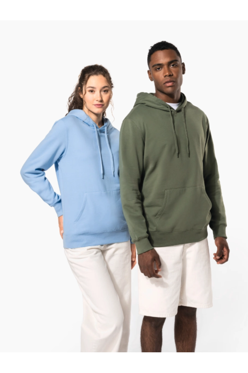 Sweat-shirt recyclé à capuche unisexe