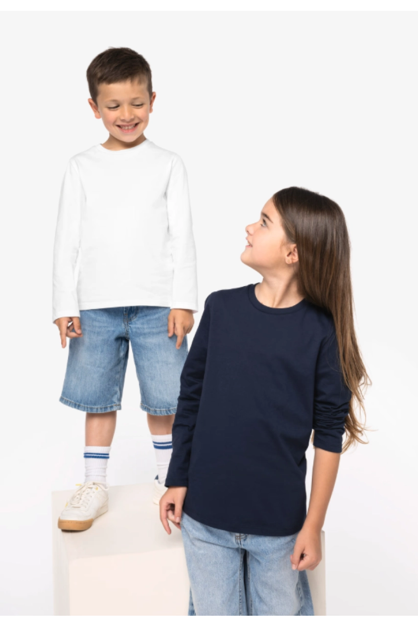 T-shirt écoresponsable manches longues enfant