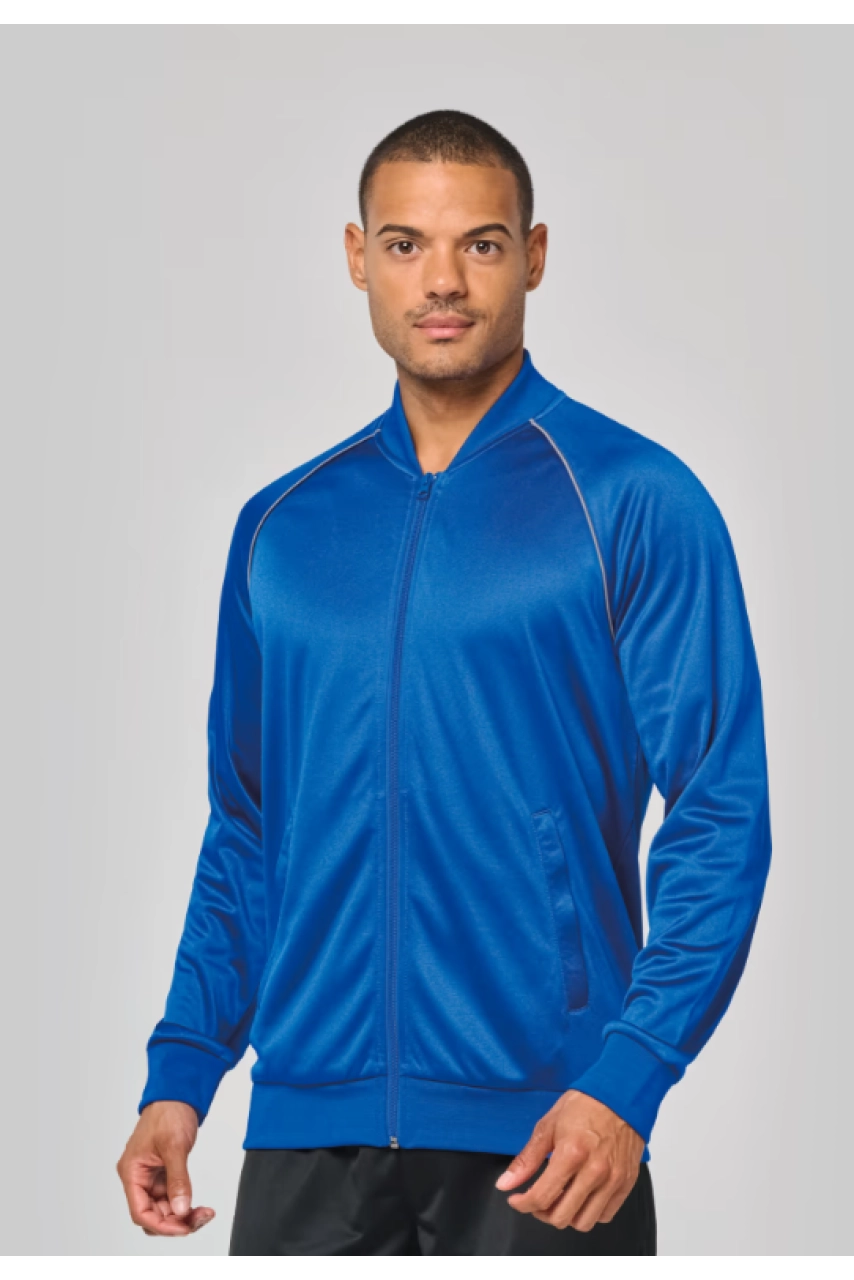 Veste de survêtement zippée avec liseré unisexe