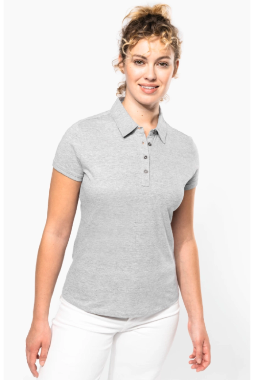 Polo jersey manches courtes femme