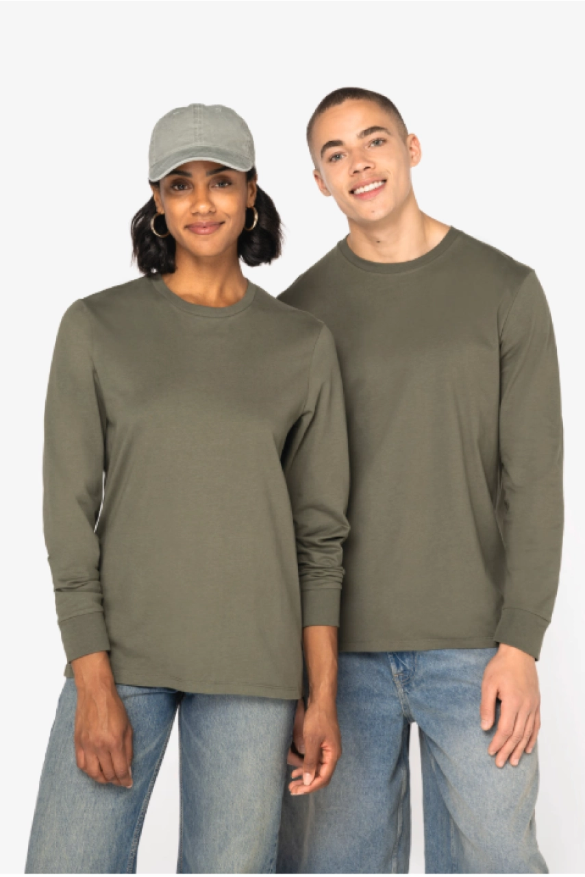 T-shirt écoresponsable manches longues unisexe