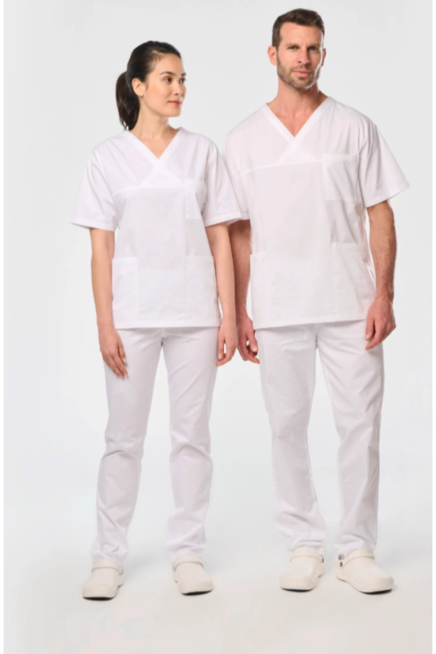 Tunique coton manches courtes unisexe