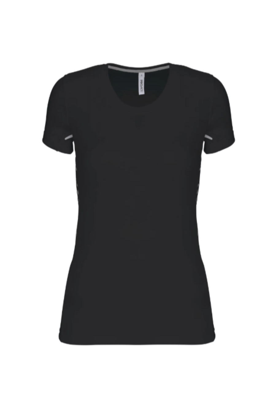 T-shirt de sport bi-matière manches courtes femme