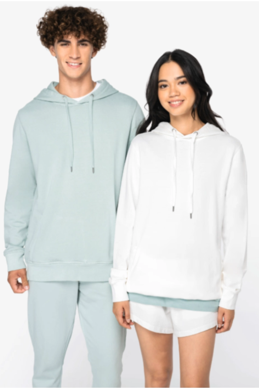 Sweat-shirt écoresponsable à capuche French Terry unisexe