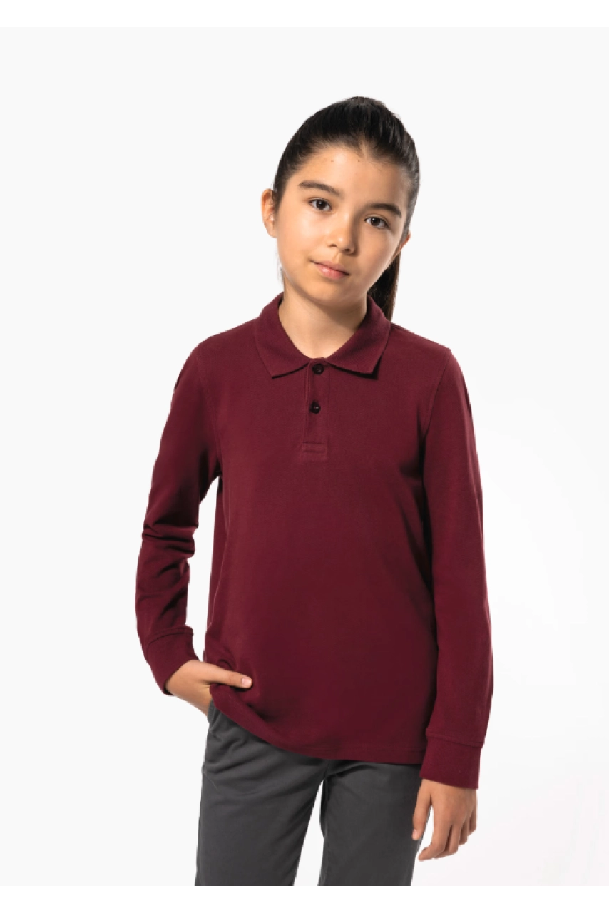 Polo manches longues enfant