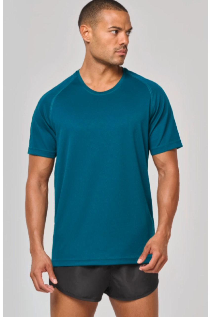 T-shirt de sport à col rond recyclé homme