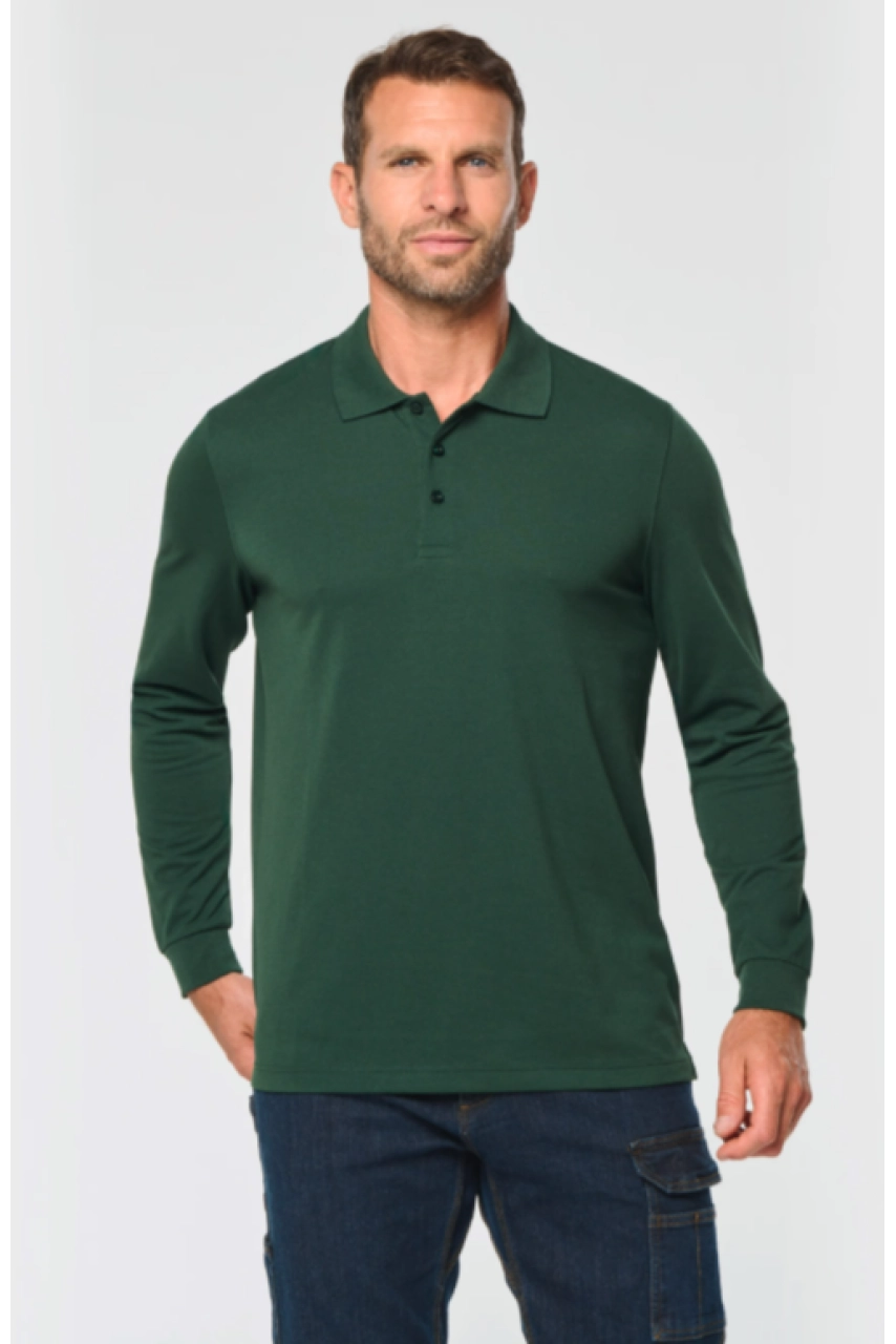 Polo manches longues homme