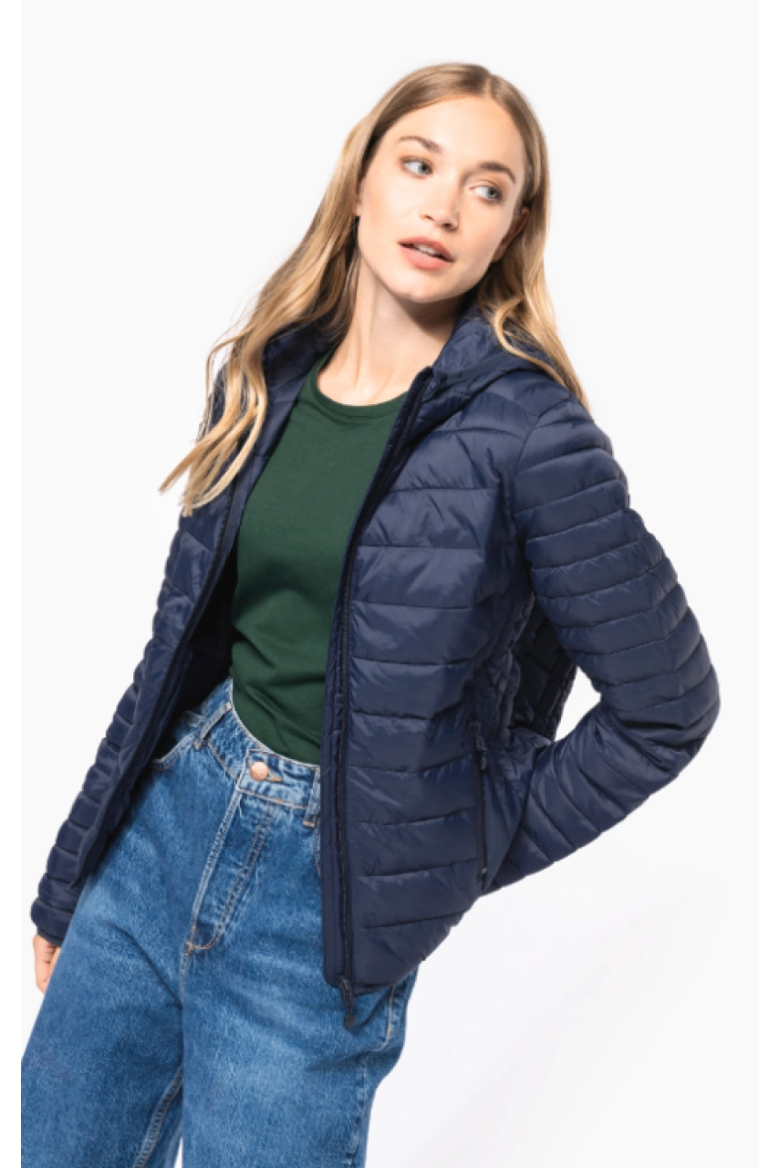 Doudoune légère capuche femme