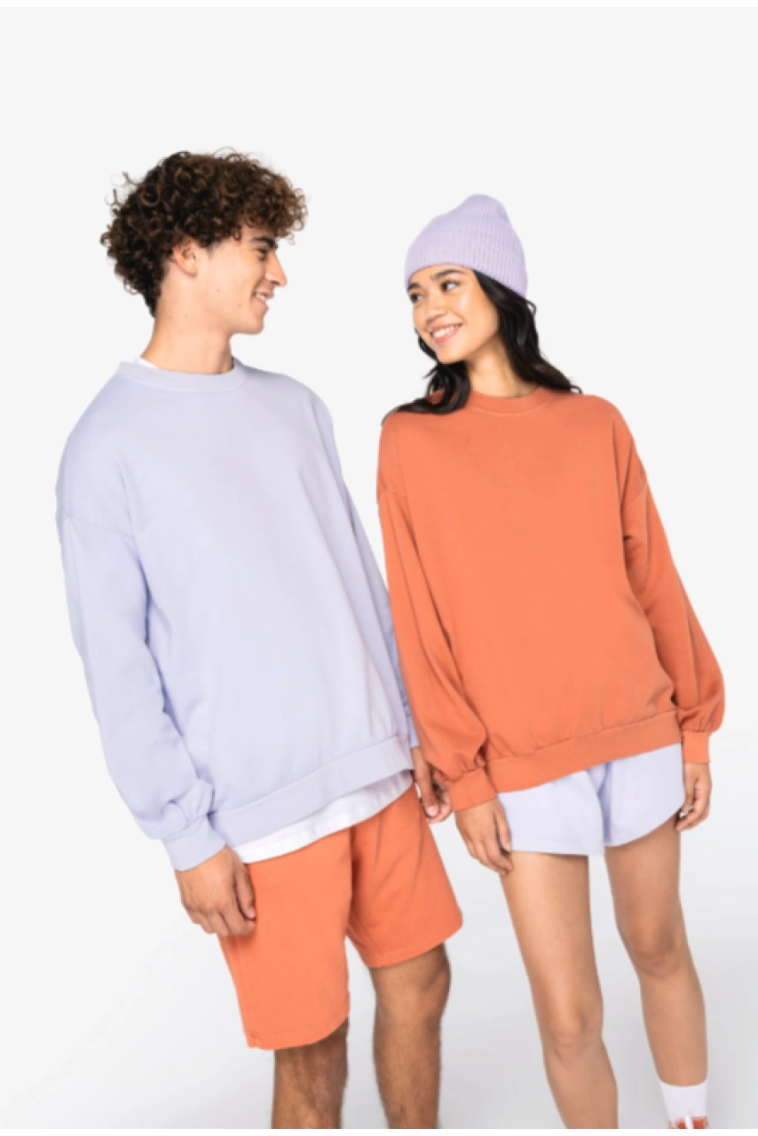 Sweat-shirt écoresponsable oversize French Terry unisexe