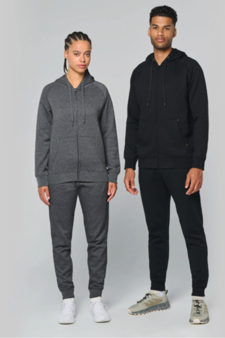 Veste zippée à capuche unisexe