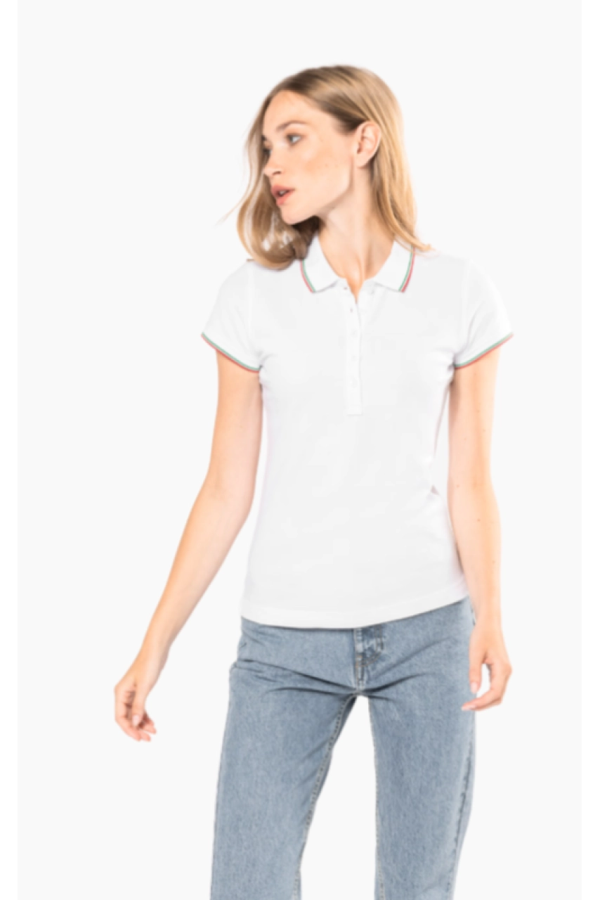 Polo manches courtes femme