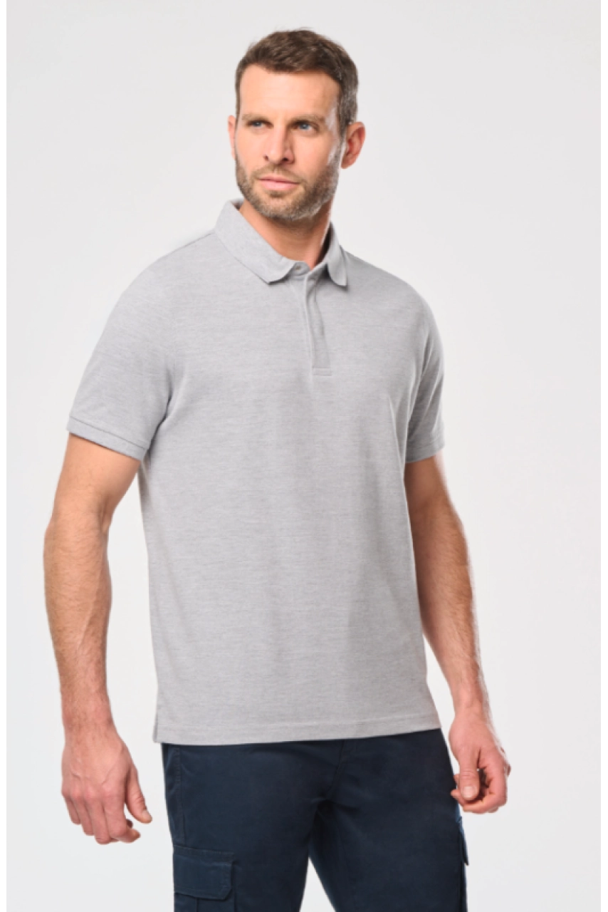 Polo col boutons pression manches courtes homme