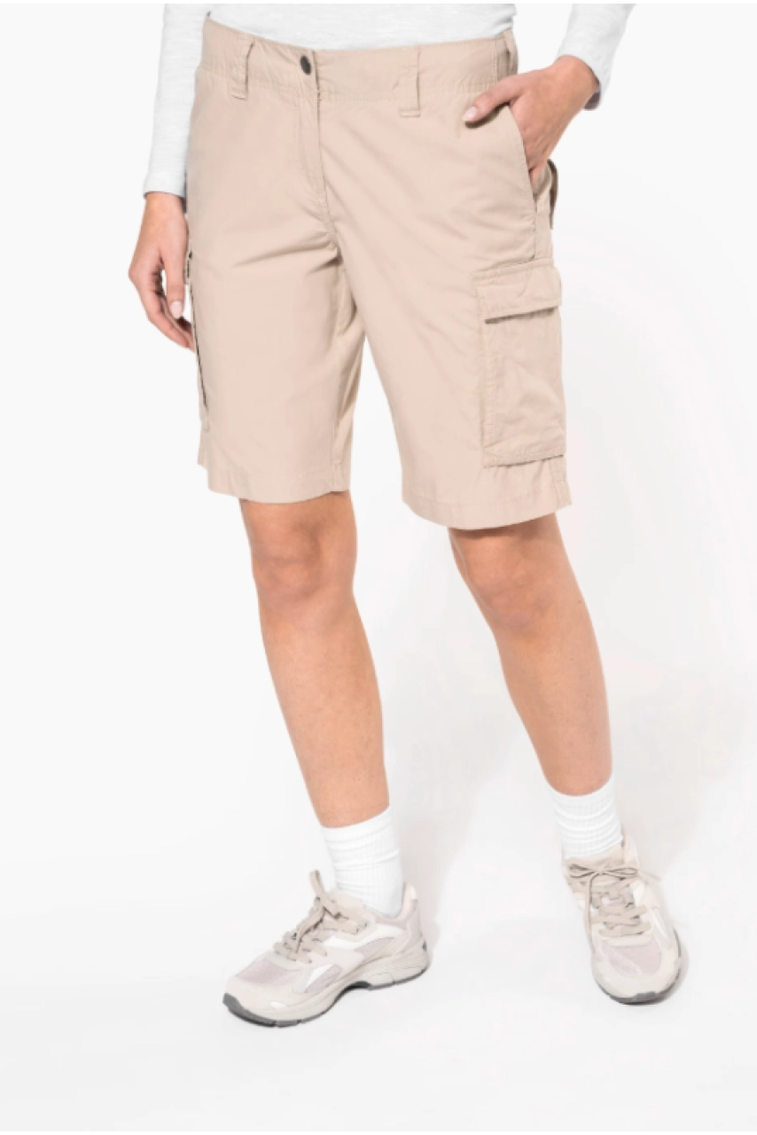 Bermuda léger multipoches femme