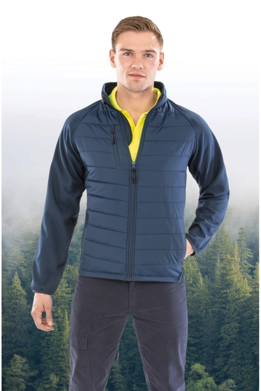 Veste softshell rembourrée black compass recyclée