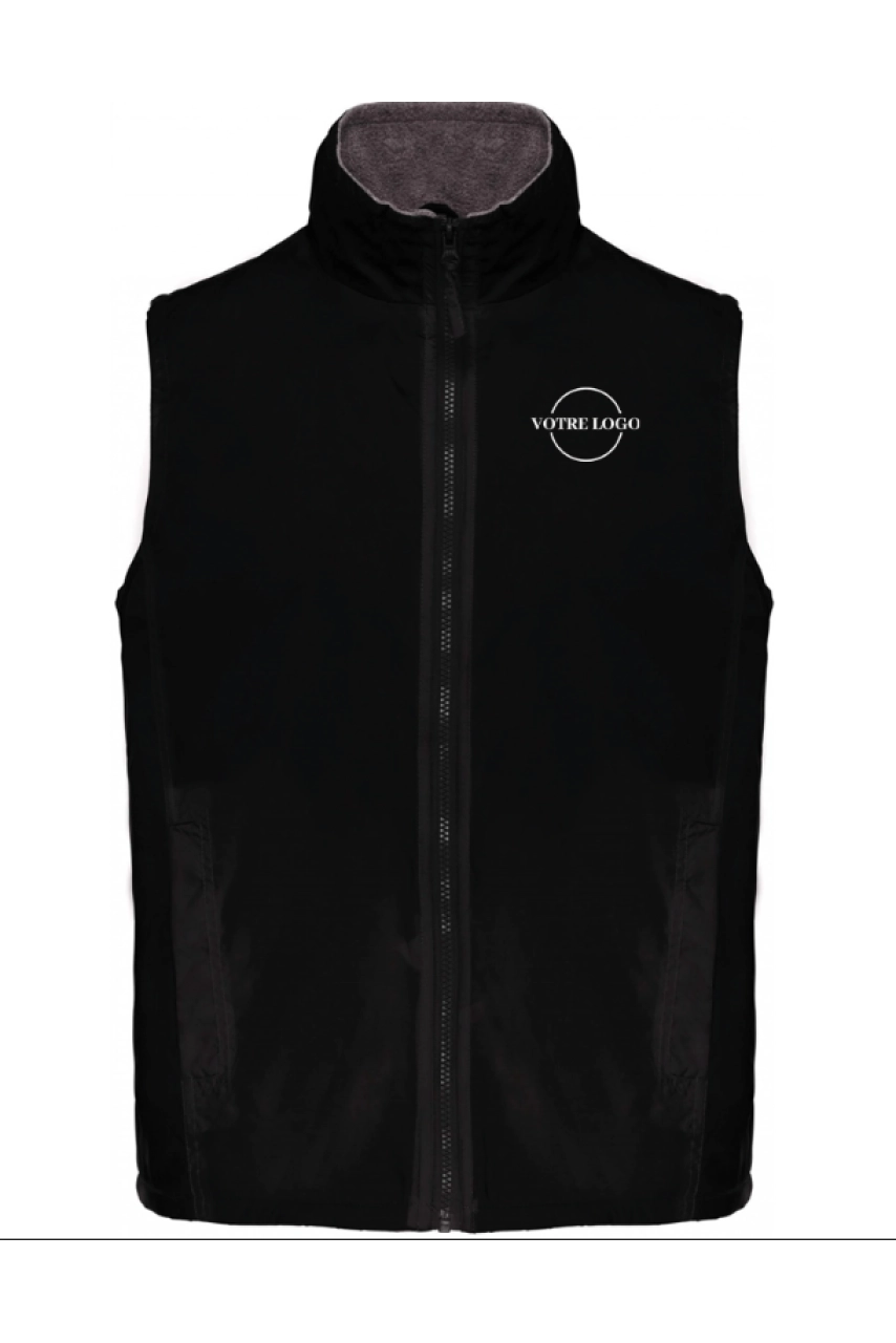 Bodywarmer doublé polaire unisexe