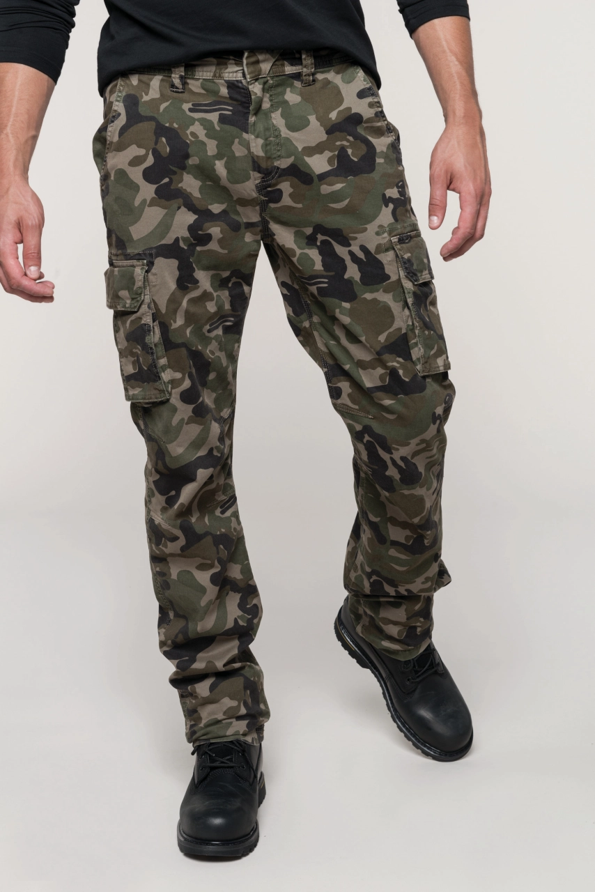 Pantalon multipoches homme